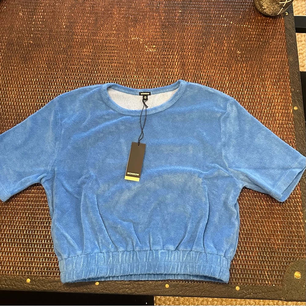 Monrow Cerulean Terry Top
